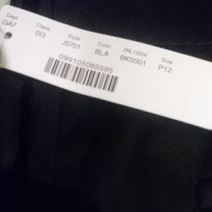 J-Crew 12Petite black trousers